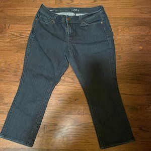 Ann Taylor Loft Curvy kick crop size 8 petite
